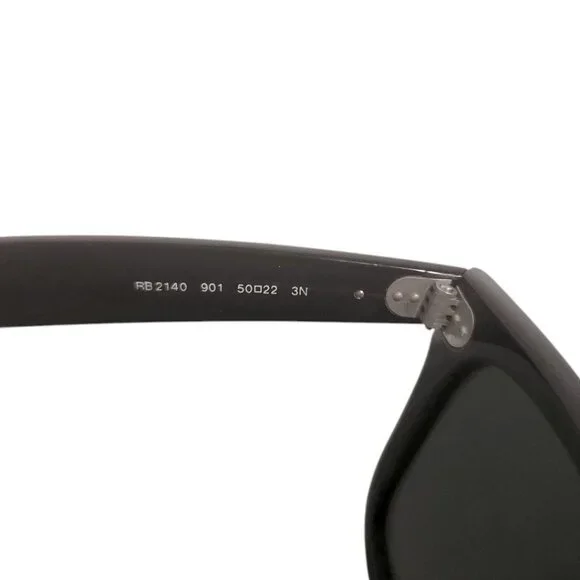 Ray Bans Black Wayfarer Sunglasses - Picture 4 of 11